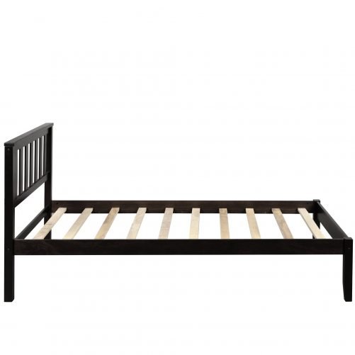 Wood Platform Bed with Headboard/Wood Slat Support,Twin 12