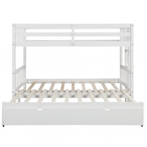 Twin Over Pull-out Bunk Bed With Trundle