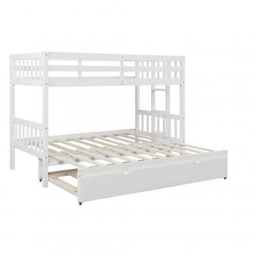 Twin Over Pull-out Bunk Bed With Trundle