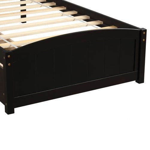 Twin Size Platform Bed With Two Drawers