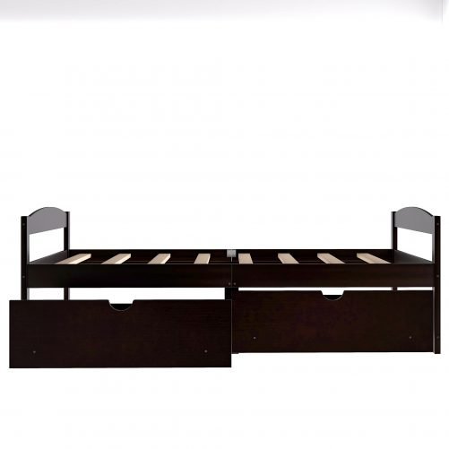 Twin Size Platform Bed With 2 Drawers