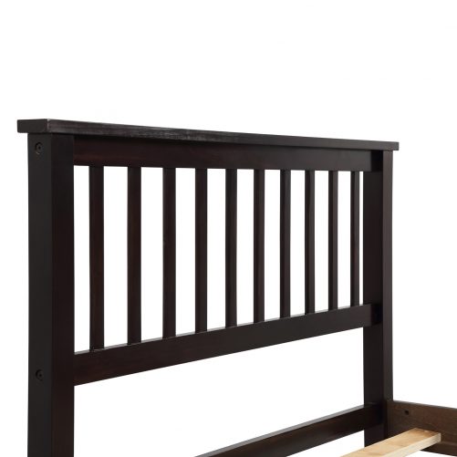 Wood Platform Bed With Headboard And Footboard, Twin