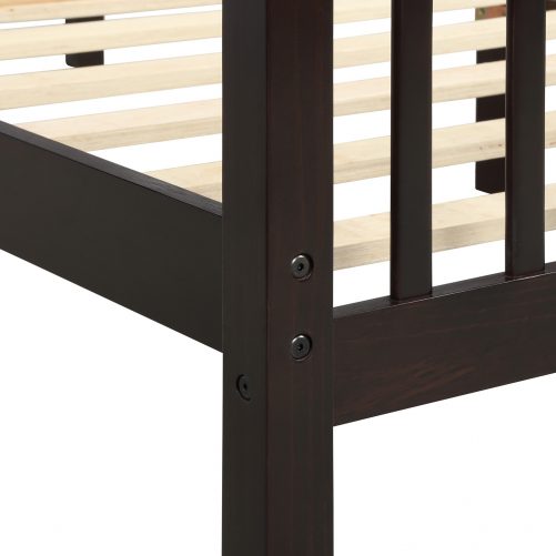 Wood Platform Bed With Headboard And Footboard, Twin