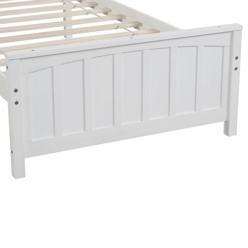 Wood Platform Bed,Twin Size