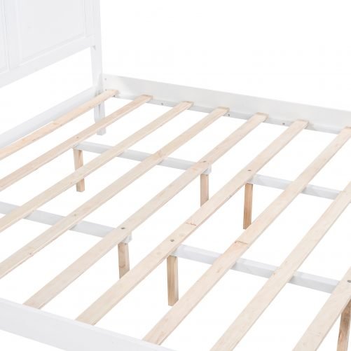 Queen/king Size Canopy Platform Bed With Headboard And Footboard