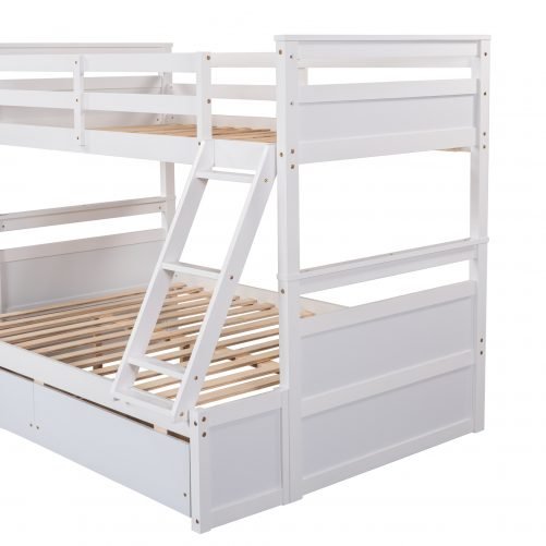 Twin Over Full Bunk Bed With Storage