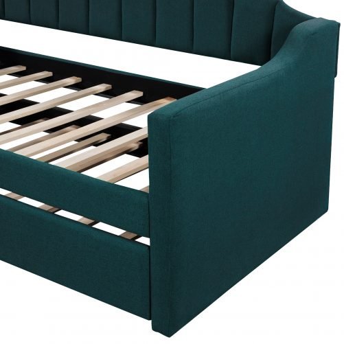 Upholstered Twin Daybed With Trundle