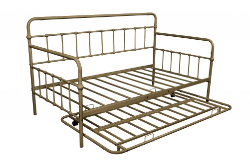 Twin Size Metal Daybed Frame With Trundle