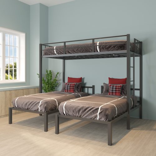 Twin Triple Bunk Bed, Can Be Separated Into 3 Twin Beds