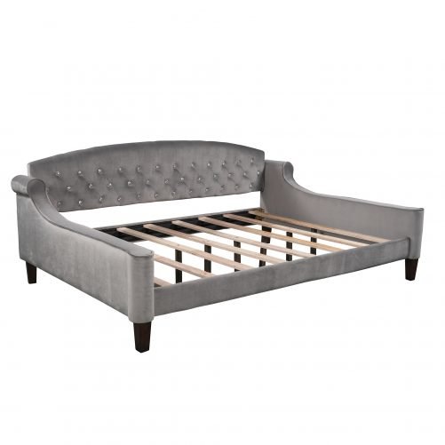 Modern Luxury Button Tufted Daybed, Full Size