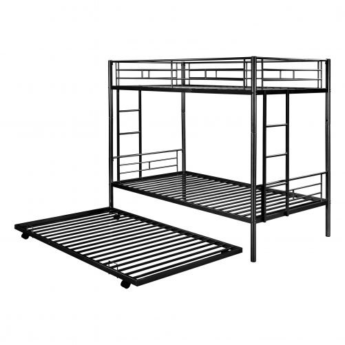 Metal Twin Over Twin Bunk Beds With Trundle