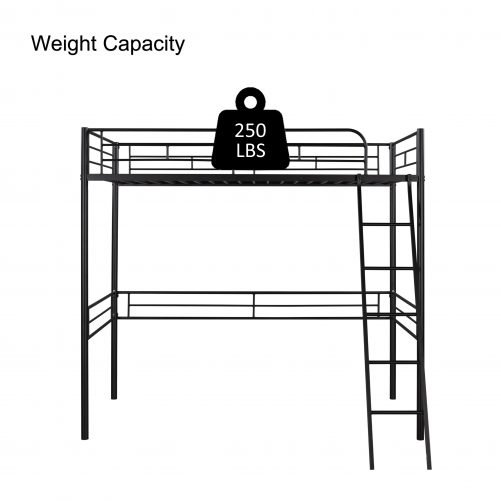 Twin Size Metal Loft Bed
