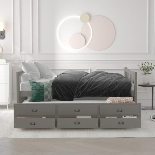 Full Size Daybed With Trundle And Drawers