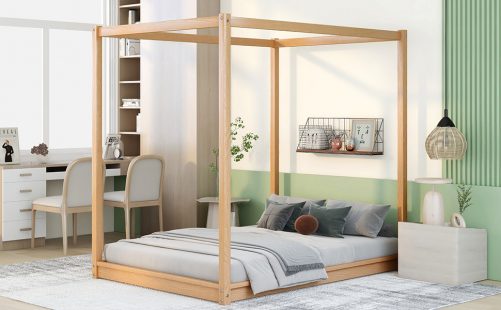 Full Size Canopy Low Bed with Support Legs