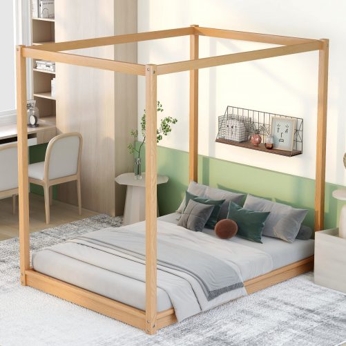 Full Size Canopy Low Bed with Support Legs