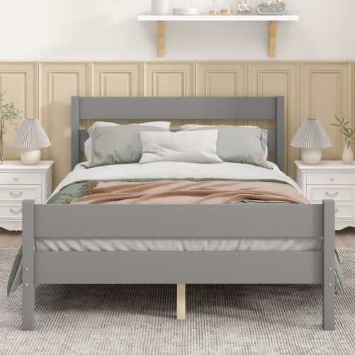 Full Size Platform Bed With Headboard And Footboard