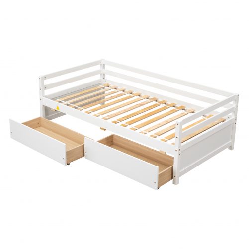 Twin Size Daybed With Two Storage Drawers