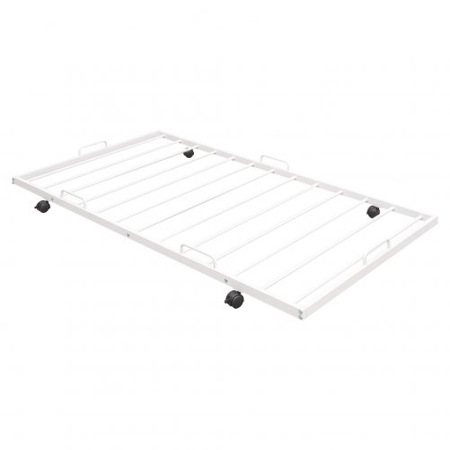 Metal Twin Size House Bed With Trundle