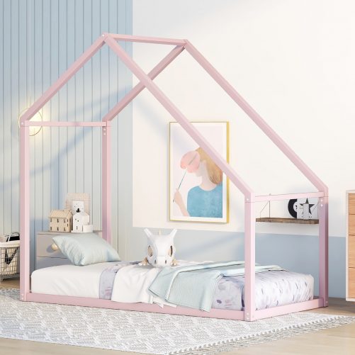 Twin Size Metal House Bed