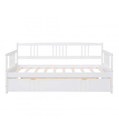 Wooden Twin Size Daybed With Twin Size Trundle