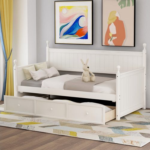 Twin Size Daybed With Three Drawers