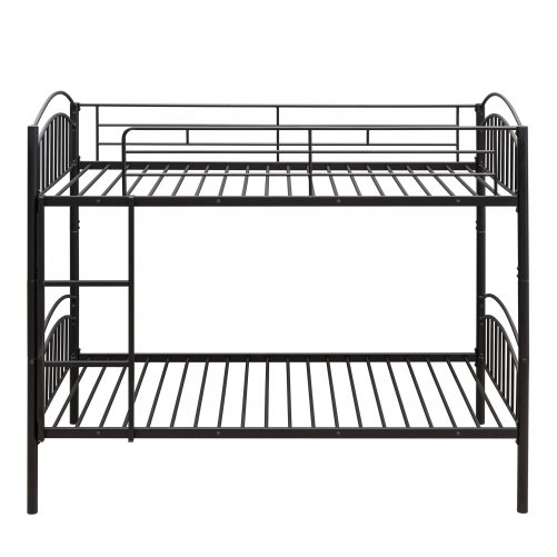 Twin Over Twin Metal Bunk Bed, Divided Into Two Beds