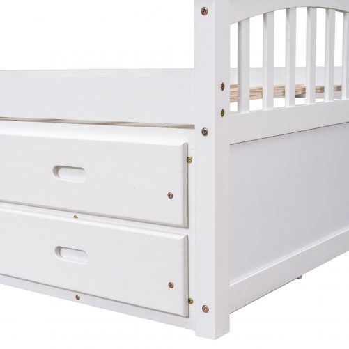 Twin Size Platform Storage Bed with 6 Drawers
