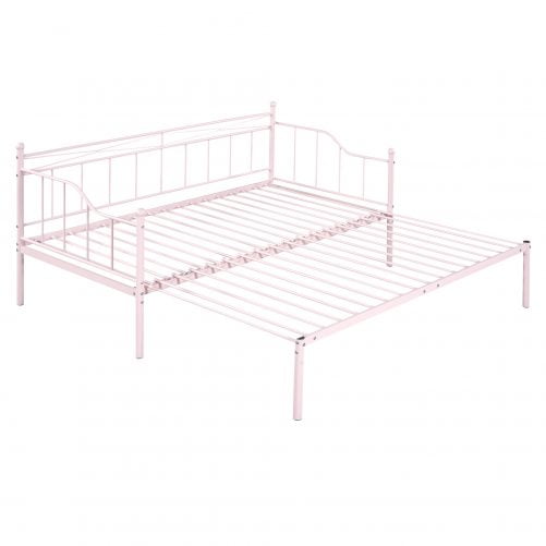 Metal Twin Size Daybed With Trundle
