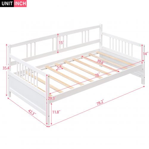Multifunctional Twin Size Solid Wood Daybed