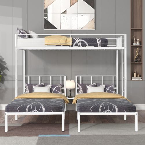 Triple Twin Bunk Bed, Can Be Separated Into 3 Twin Beds