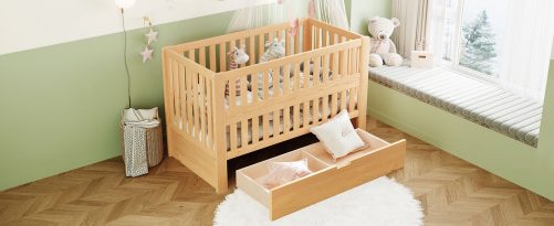 Crib With Drawers And 3 Height Options
