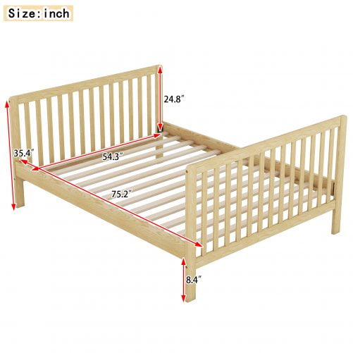 Convertible Crib/Full Size Bed With Changing Table