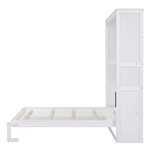 Queen Size Murphy / Wall Bed With Shelves