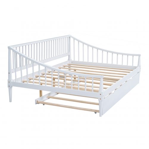 Full Size Daybed With Trundle And Support Legs