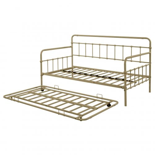 Metal Twin Frame Daybed With Trundle