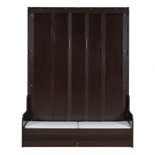 Queen Size Murphy Bed Wall Bed with Cushion