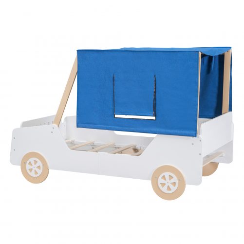 Twin Size Jeep-shaped Bed With Tents