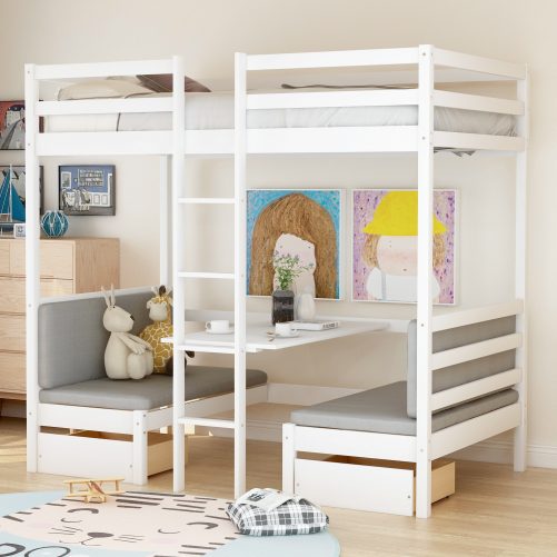 Functional Bunk Bed , Twin Size